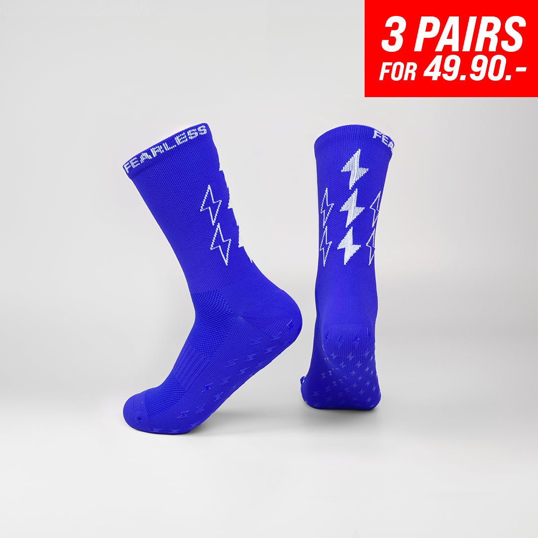 Fearless Grip socks - SPEED Thin - Blue