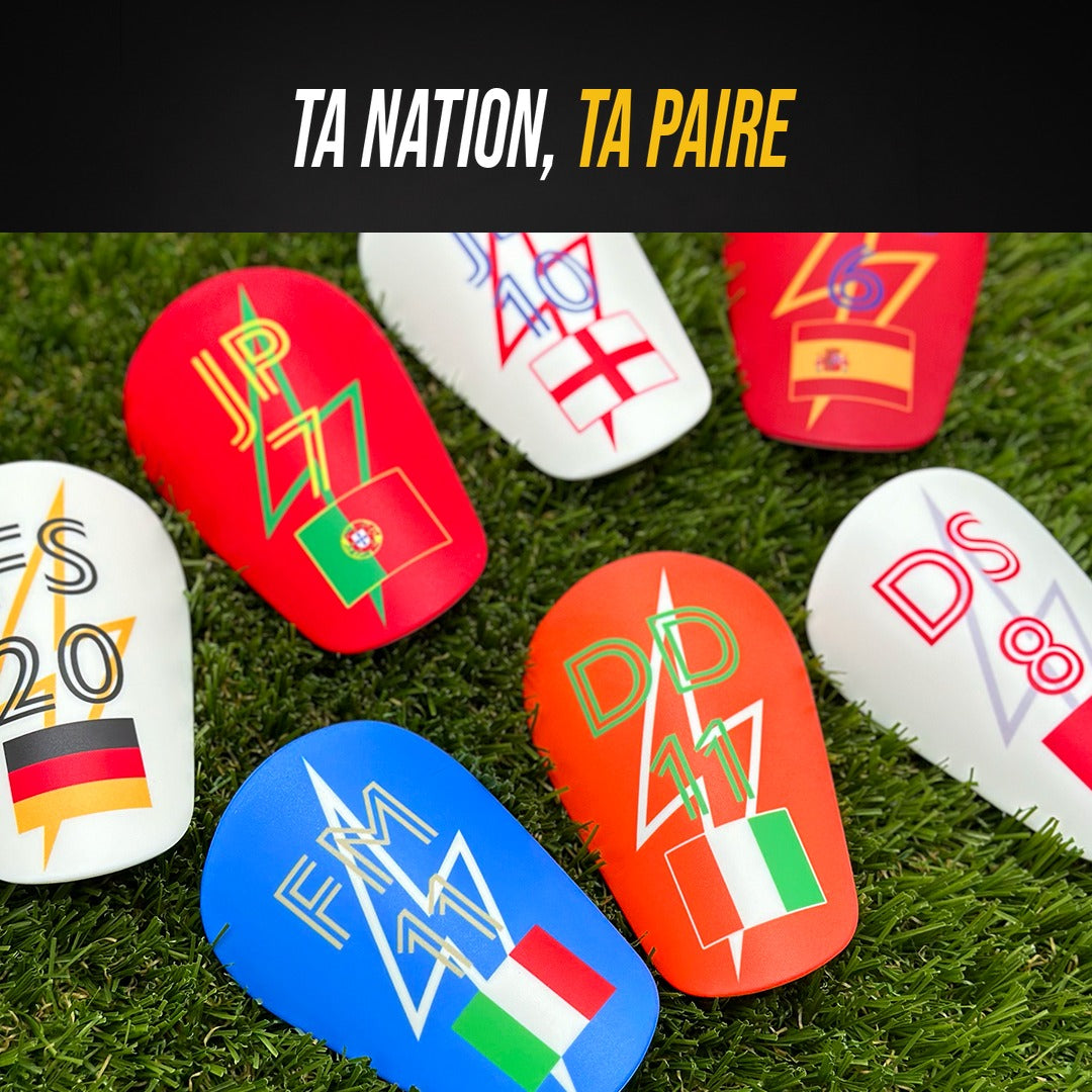 Mini protège-tibias personnalisés Fearless – Édition Nations