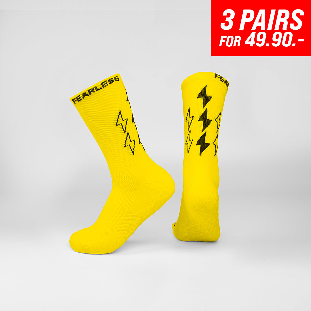 Fearless Grip socks - SPEED Thin - Yellow