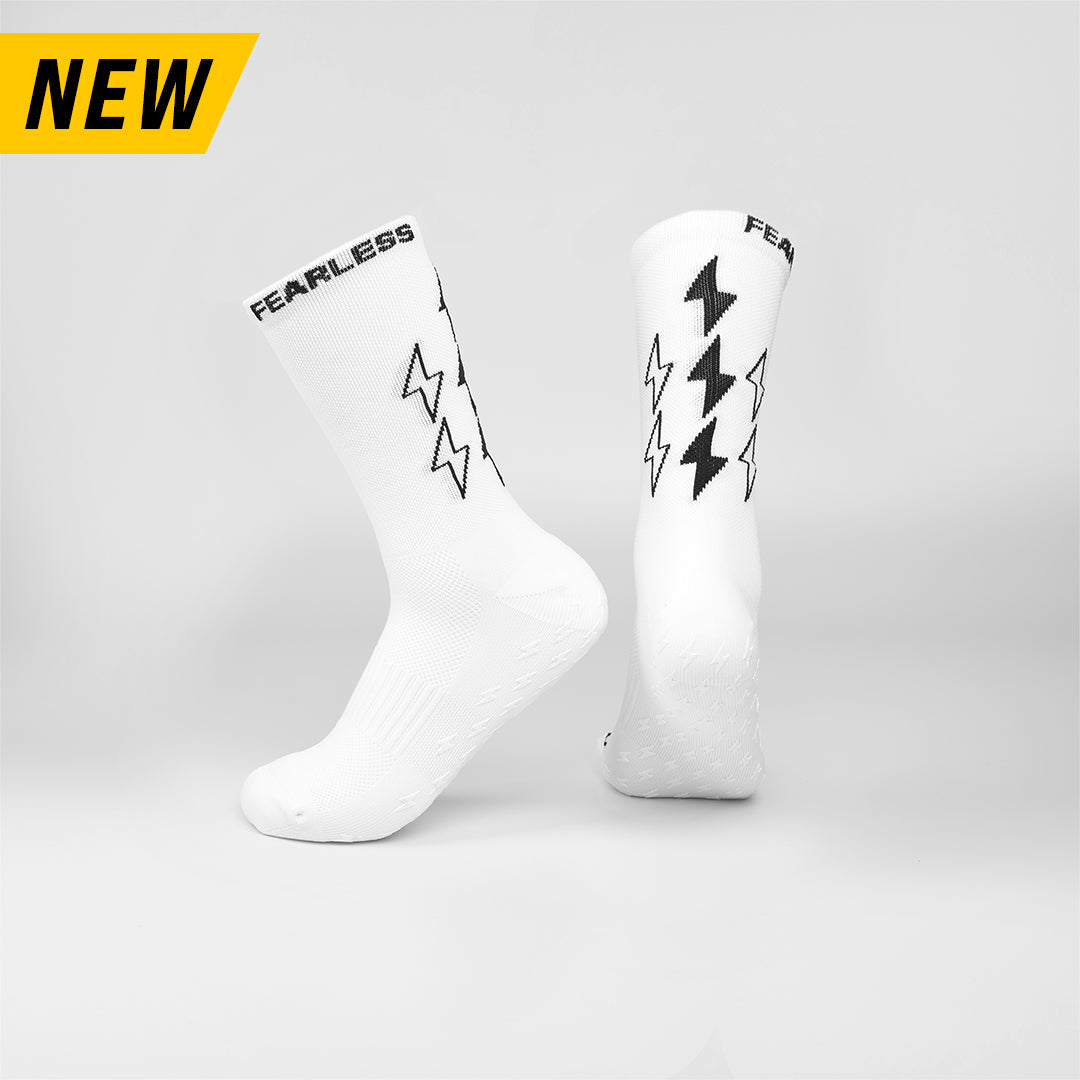 Grip-Socken Fearless - SPEED Dünn - Weiss